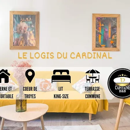 Le Logis Du Cardinal - Lit King Size - Hypercentre Troyes